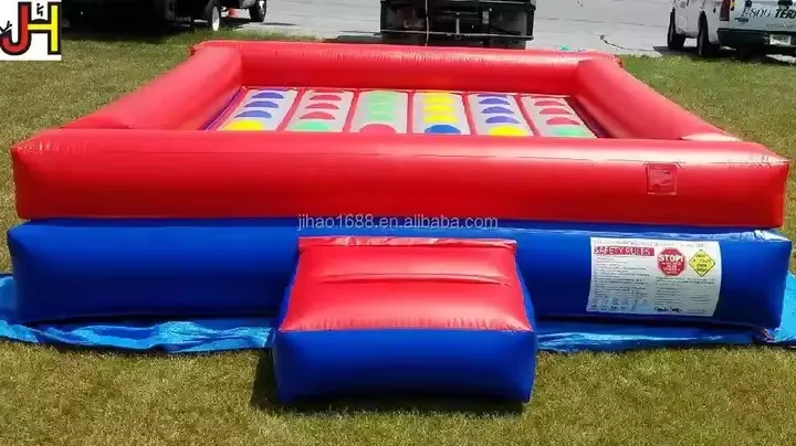 custom inflatable twister board game interactive inflatable twister mattress bed