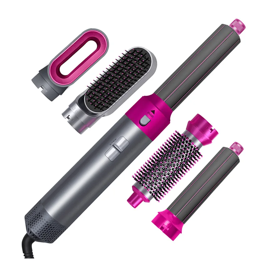 5 in 1 Hair Dryer Brush Detachable Blow Dryer Brush Set Negative Ionic Hot Air Brush