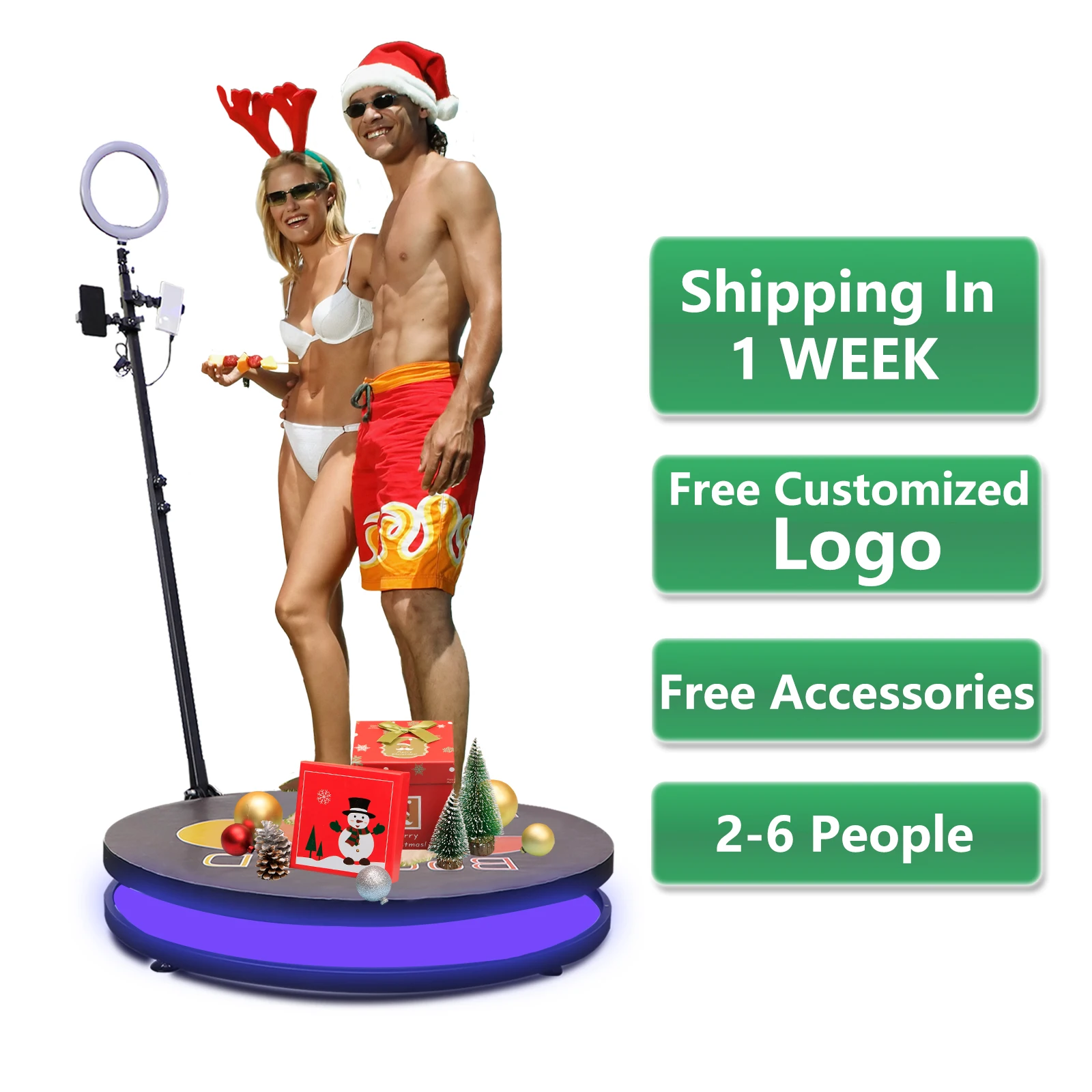 
 68 см, медленно Двигающаяся портативная 360 фотокамера, автоматическая 360 градусов видеокамера для вечеринки  