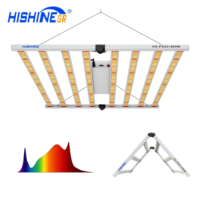  Hishine светодиодная промышленная лампа sulight для помещений Гидропоника 10 бар УФ ИК 1000 Вт 800 Cob lm301H LM301B полного