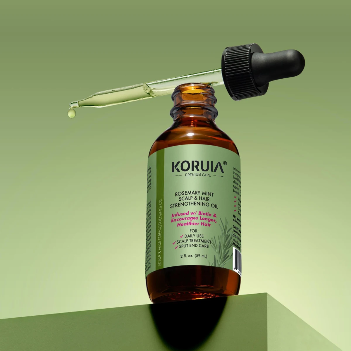 Private Label Scalp Oil Organic Natural For Hair Growth Rosemary Mint Scalp Hair Strengthening Oil