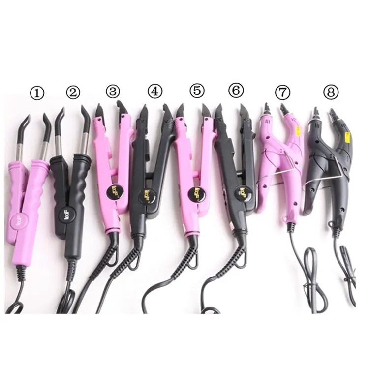 Professional Heat Connector Crimping Hair Curling Mini Flat Irons Hair Straightener For Keratin Hair Extensions