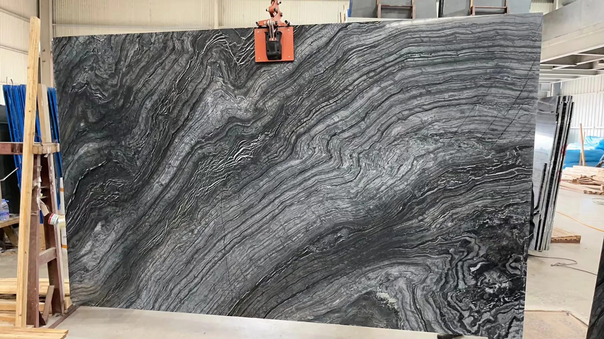 China Antique Wood Marble for Wall Tiles Black Wooden Forest Marble