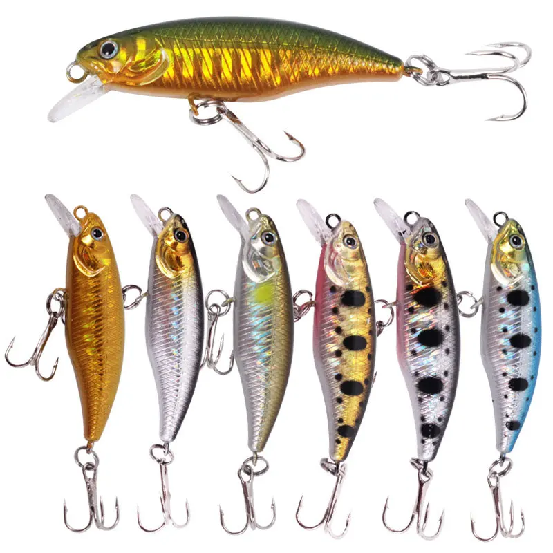 4.7g 7.5cm Bulit- in Rattles Freshwater Fishing Lure Long Shot Floating Artificial Sea Fishing Minnow Bait