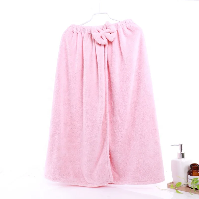 Bath Dress Towel Microfiber Soft Bath Dress Quick Dry Absorbent Thicker Wearable Bath Dress Towel