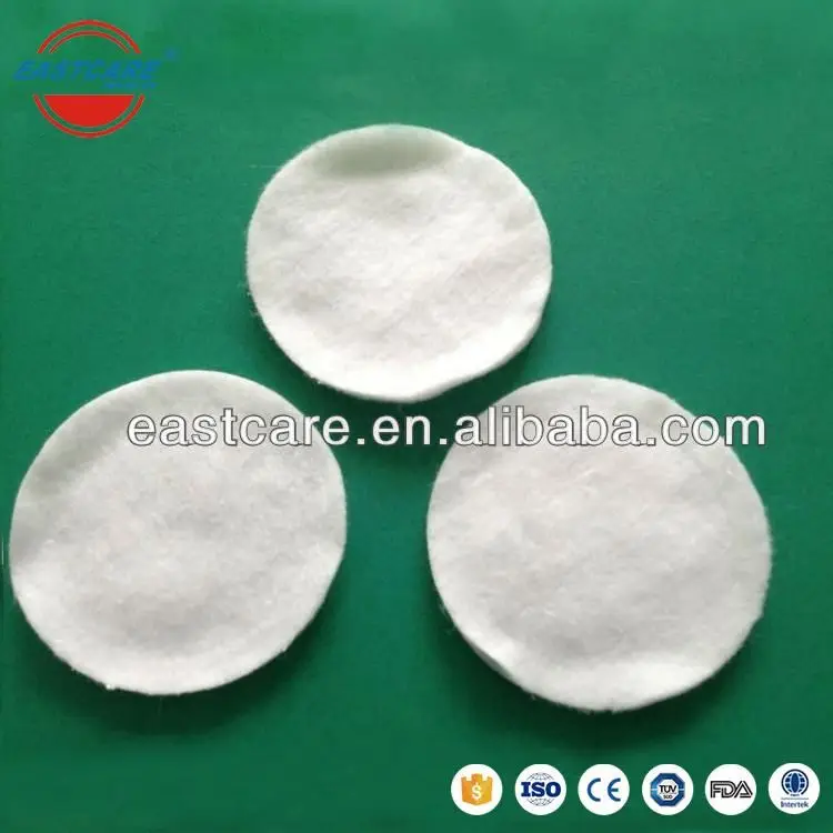 
100% Cosmetic cotton wool pads in manufacturers 