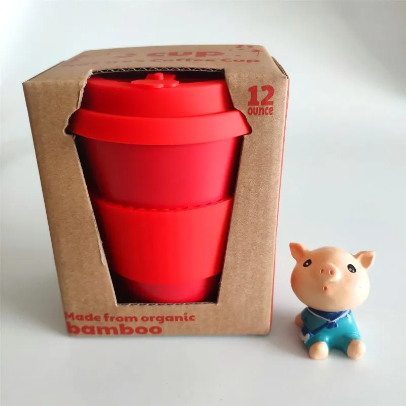 biodegradable eco-friendly reusable Bamboo british coffee cups cup oz cups custom logo
