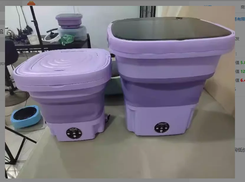 15L Foldable Mini Washing Machine With Spin Dryer Automatic Underwear Sock Washing Machine With Centrifuge