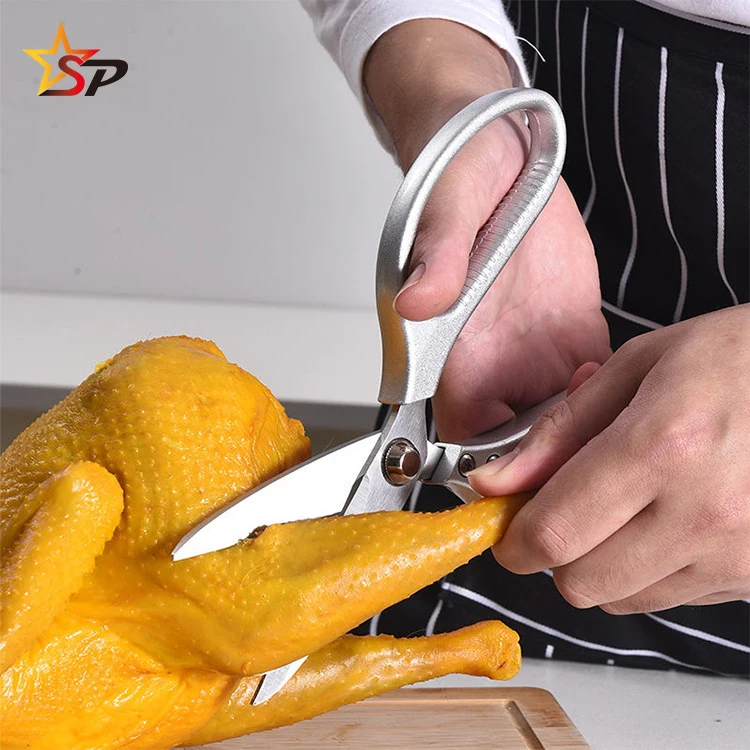 high quality Multi-function shear kitchen utensils Heavy Duty Chicken Bone Cutting Stainless Steel kitchen Scissors shear