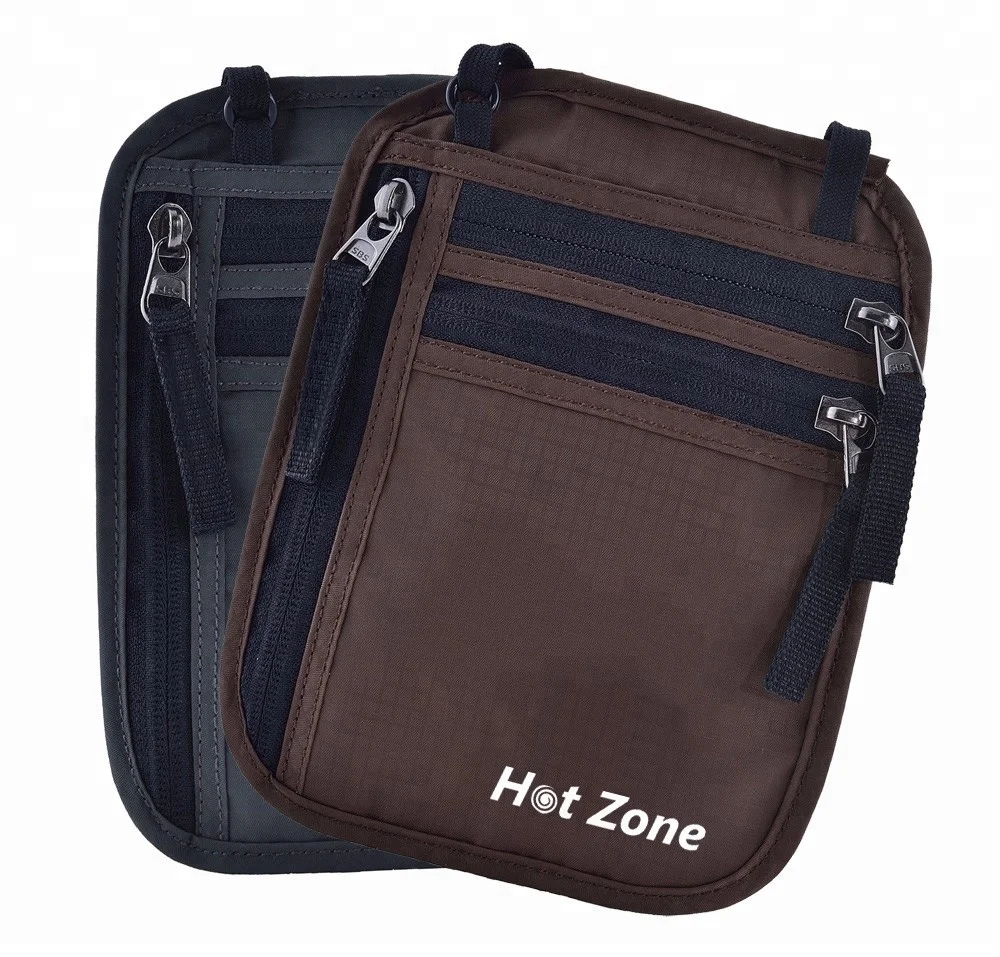 Custom Family Nech Stash Pouch Passport Holder Accessory Neck Wallet for Travel