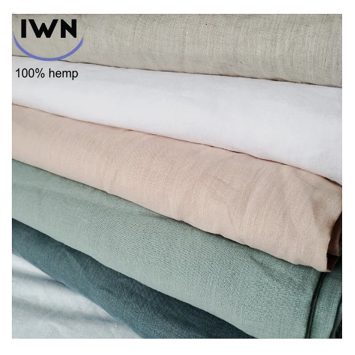 100% Pure Hemp fabric 280 cm wide width for bedding  napkins
