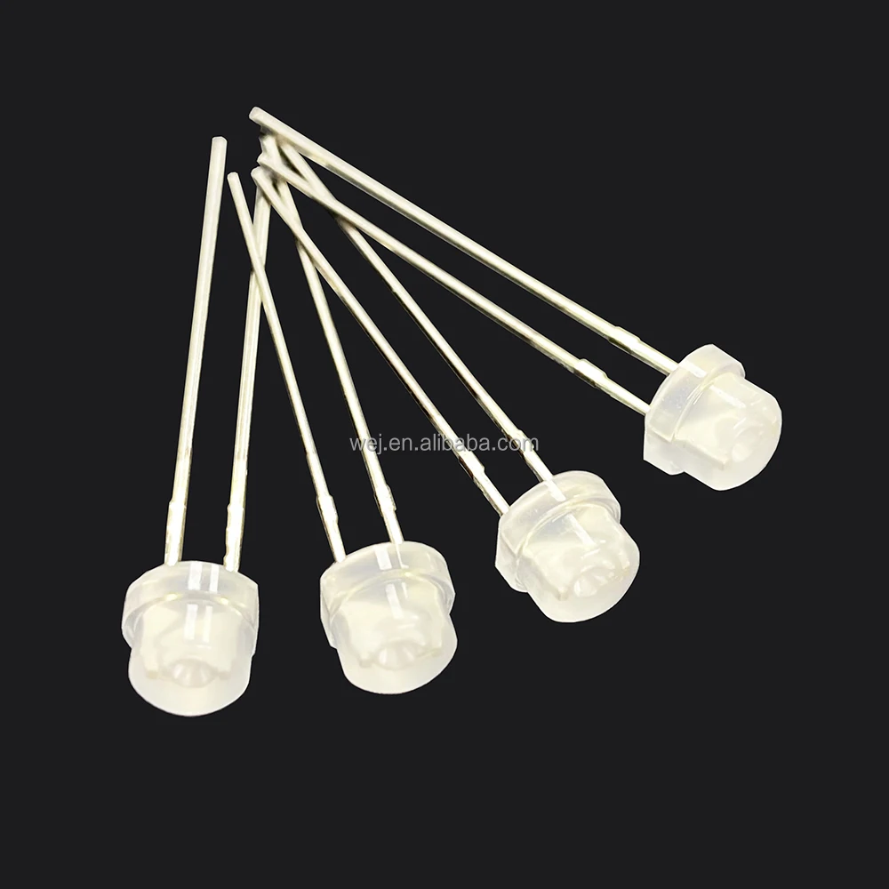 4.8mm 5mm Straw hat dip Led Diode 5mm super bright red led lighting