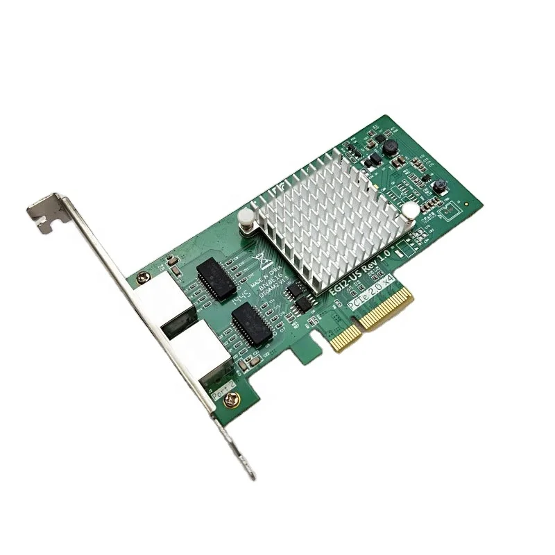 EGI2-US для Intel I350AM2 I350-T2 чип адаптер с двумя портами Gigabit PCI-E разборки сетевая карта идеально