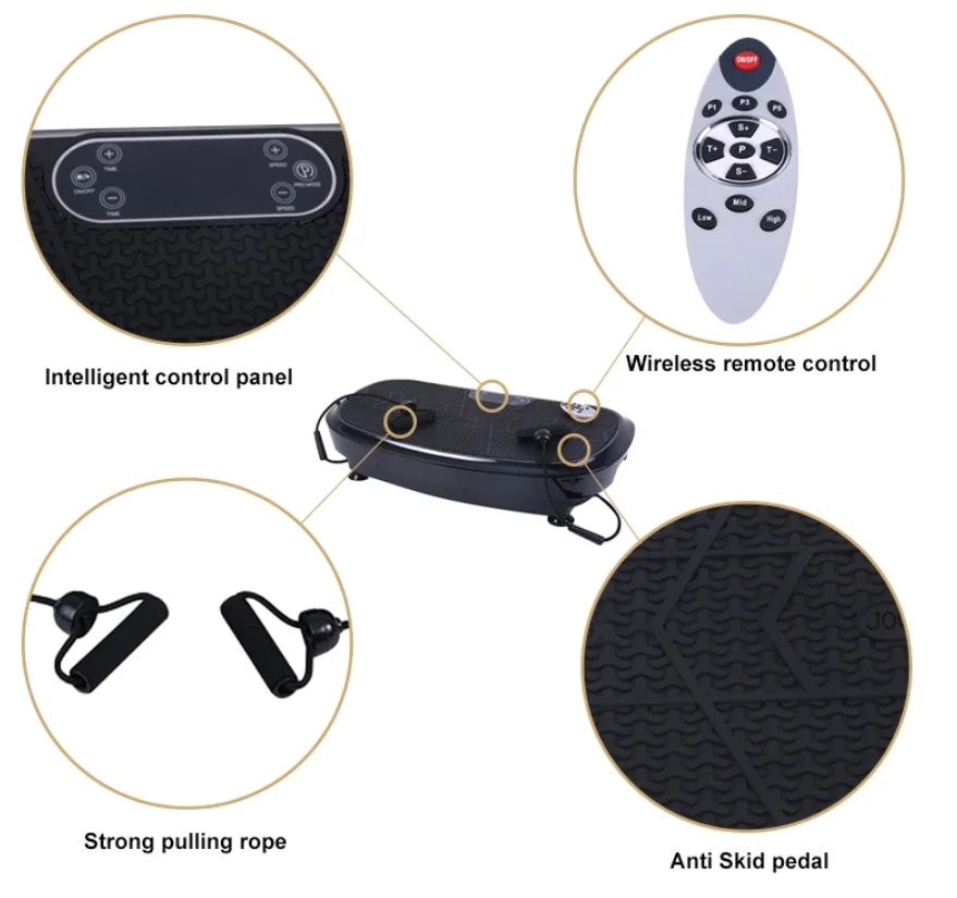 SD-CFM02 Wholesale price portable exercise multifunction crazy fit massage vibration plate machine