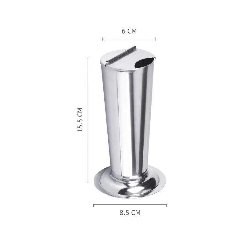 Stainless Steel Jar Steriliser Container Inverted Conical Clamp Barrel With Cover Stainless Steel Tweezers Bucket