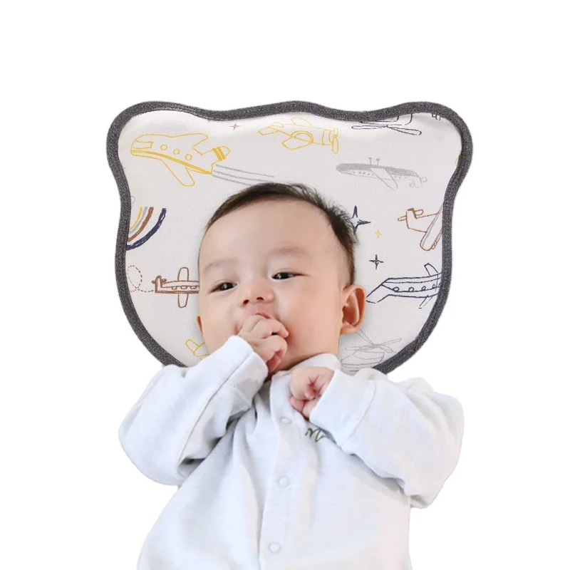 Luxurious Organic Orthopedic Baby Pillow Customized Modern Memory Foam Character Knitting for Newborns