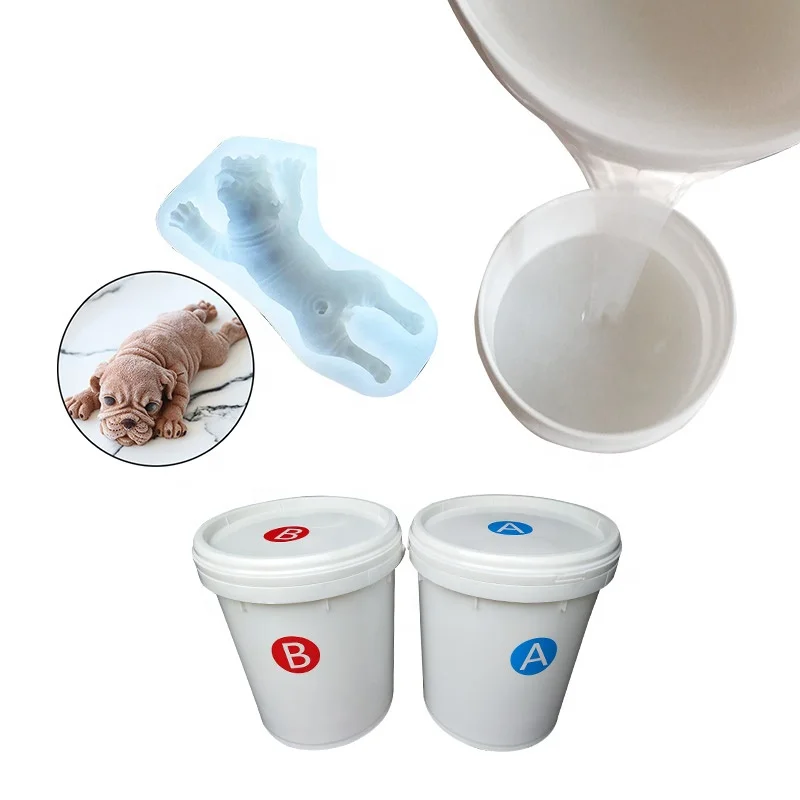 Supply MSDS-certified platinum curing liquid rtv2 silicone rubber for chocolate molds