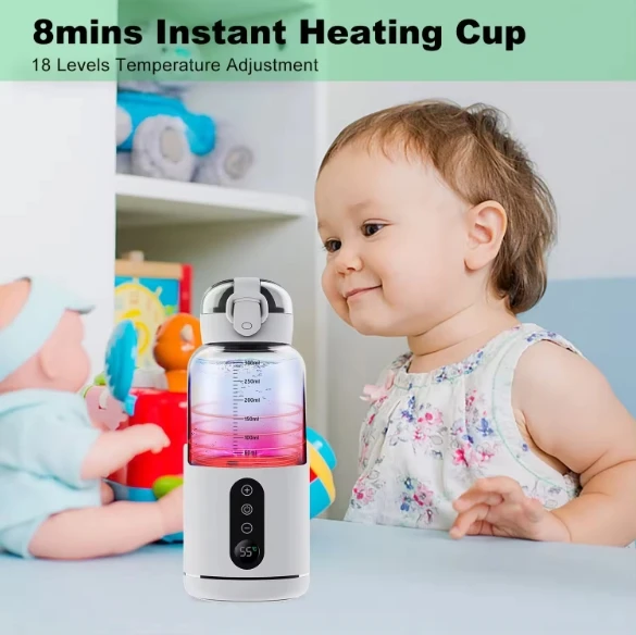 Intelligent Electric Baby Milk Warmer Constant Temperature Bottles with USB Battery Power Source