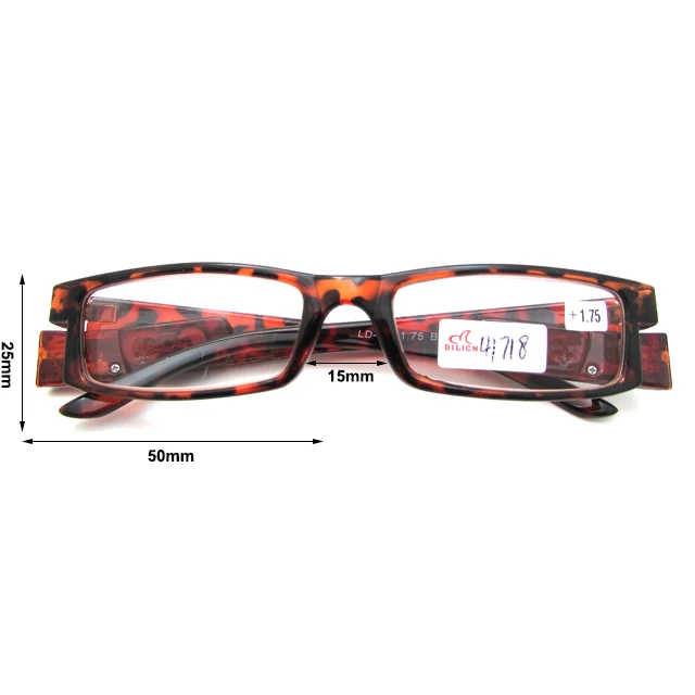 Fashion Italian  Retro Glasses Anti Blue Light Plastic Led Reading Glasses