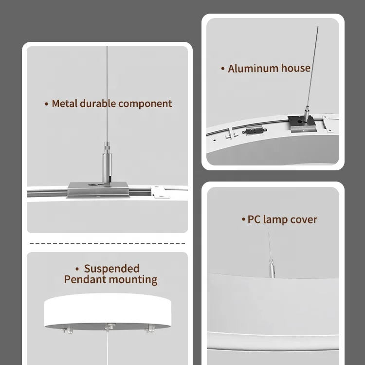 Brandon dimmable led chandeliers modern 40W 60W 80W round pendant modern chandelier for dining table