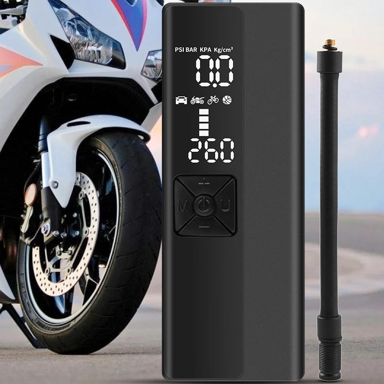 
New Electric Air Pump Rechargeable inflator 150PSI Smart Digital Tire Pressure Detection for Football Car Bike Pump 