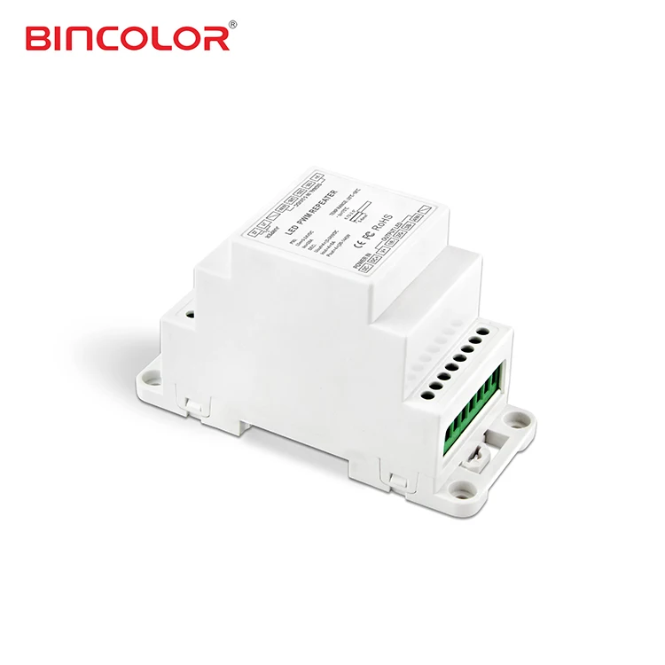 BC-964-DIN Suitable for synchronous control of different LED lamps DIN RAIL 4CH Power Repeater