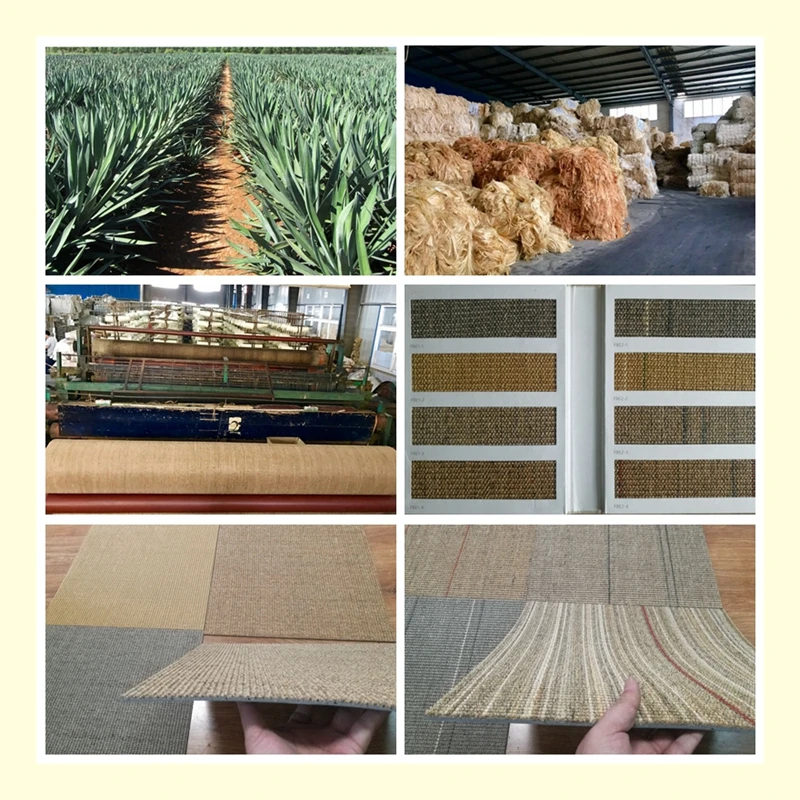50x50cm sisal carpet tiles, sisal carpet tiles with PVC rubber backing