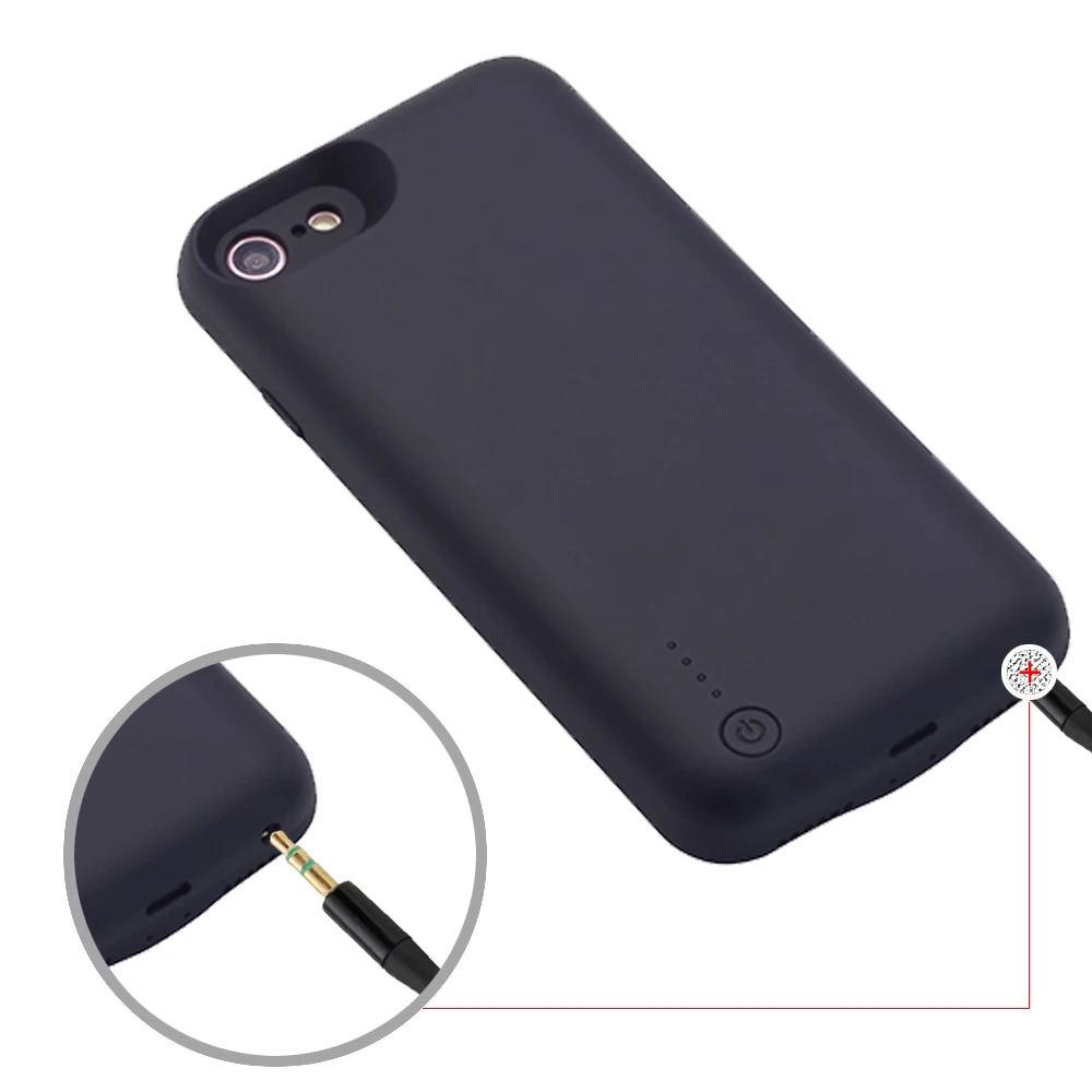 
5.5 inch Power Backup Battery Case for iPhone 6 plus/6s plus Extended Battery 7600mAh 