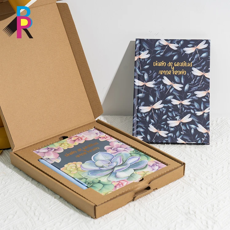 Wholesale Custom Printing Hardcover A5 Journal Notebooks Wedding Planner Books with Box and Gift Set