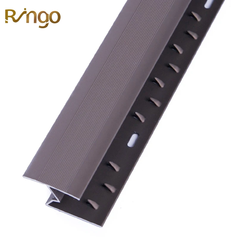 Foshan Ringo Vinyl Floor Factory Supply Decorative Edging Corner Aluminum Carpet Accessories Tile Trim Ceramic