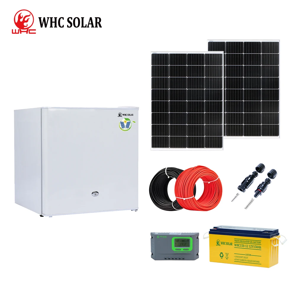 WHC Solar 12V/24V DC R134a Solar Freezer Refrigerator 50L 98L 108L 118L 178L 198L 218L 268L Solar Fridge Freezer