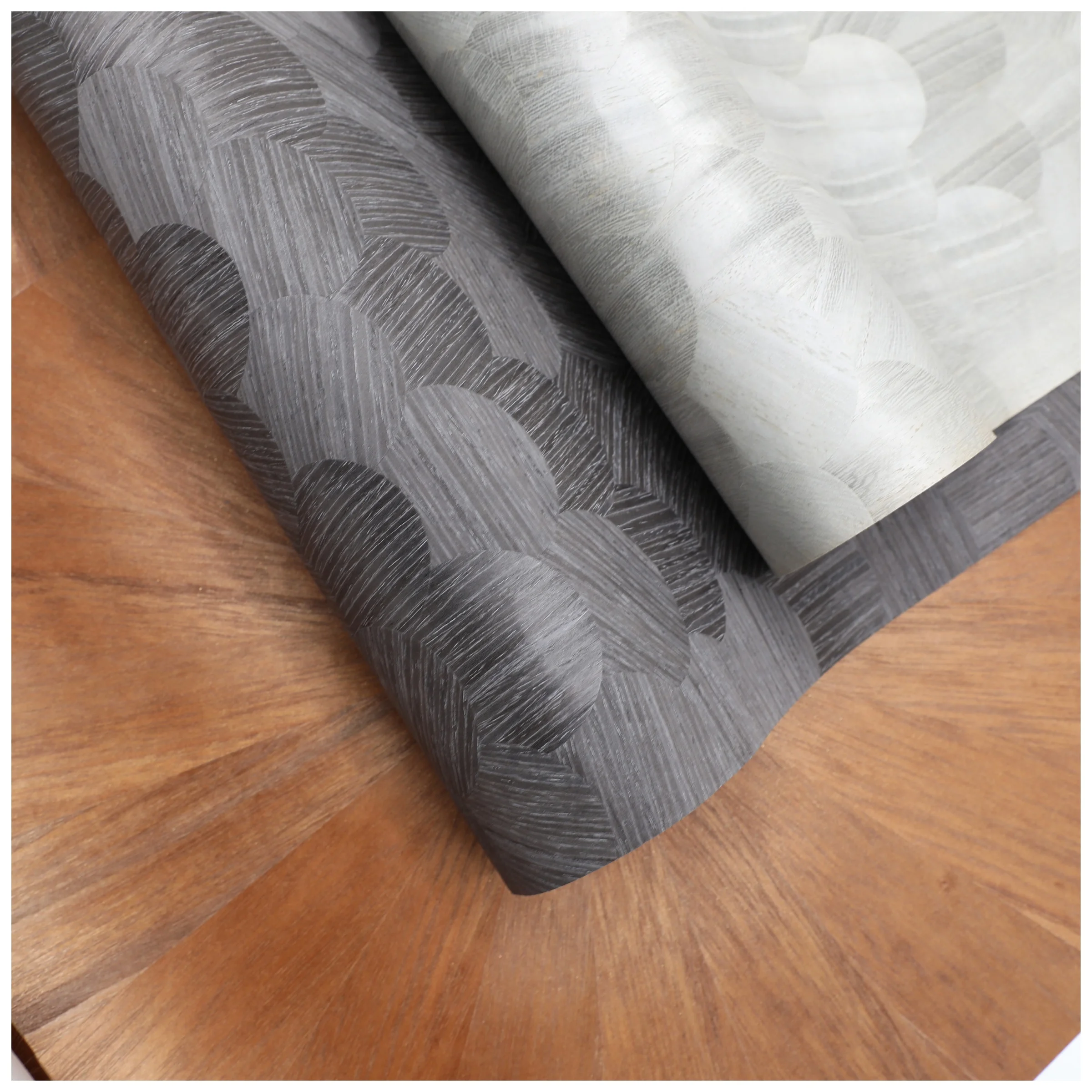 Mywind New Design Natural Wallpaper Hand-made Pattern collage Wood Veneer Wall coverings For Home Decoration