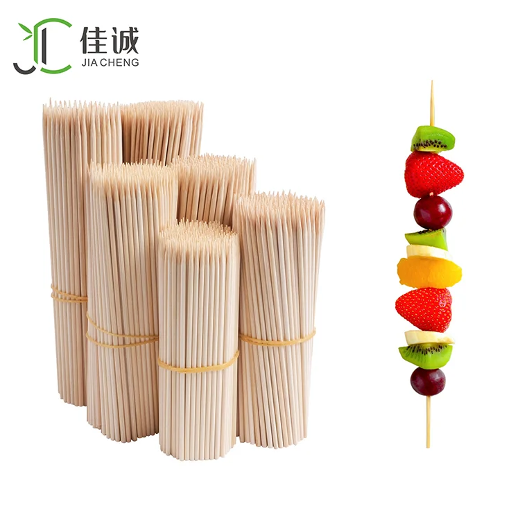 Meat Barbecue Disposable Stick Round BBQ Bamboo Skewer