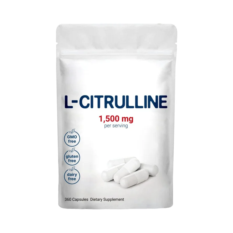 OEM Private Label Pre Workout L Citrulline Supplement Hard Capsules L-Arginine L-Citrulline Capsules L-Citrulline Powder