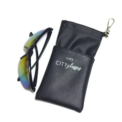 Multi-function custom PU leather storage bag for glasses sunglasses cases
