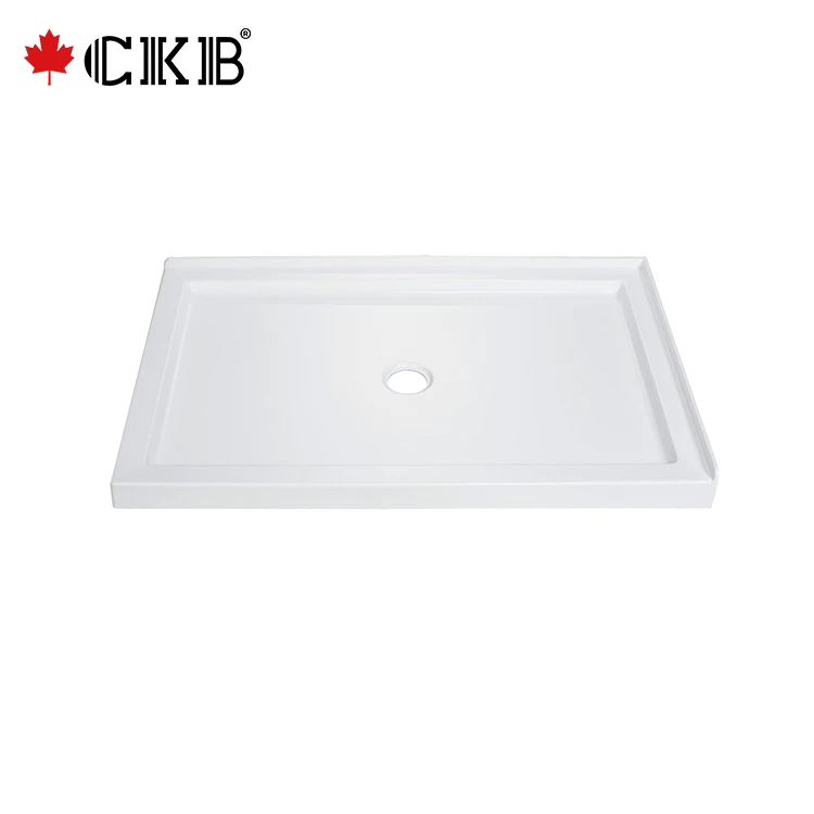 5 Years Warranty Custom Made Without Antislip Center Drain Rectangle ABS Bathroom Shower Tray