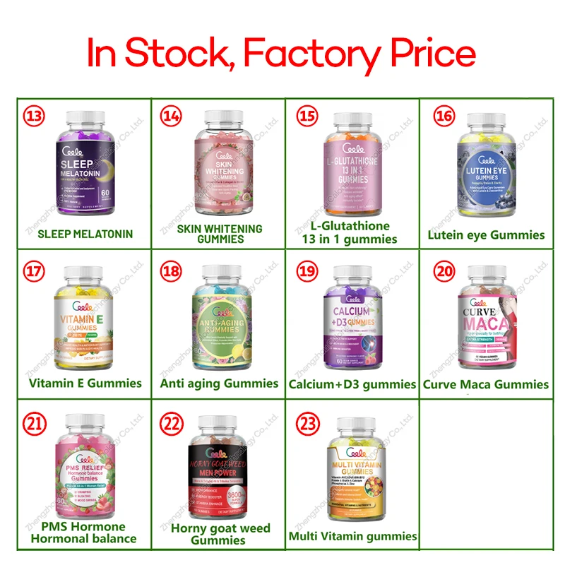 Custom Private Label Natural Flavor Fiber Gummies Aids Digestive Health 60 Gummies Dietary Supplement Fiber Probiotic Gummies