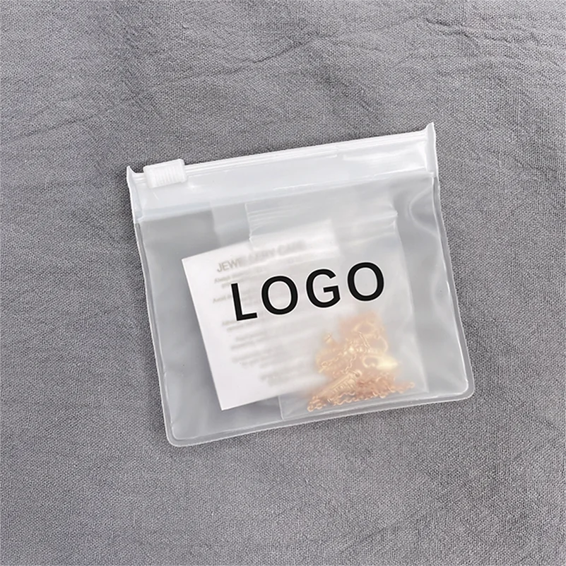 Custom Small Mini Size Clear Transparent Pvc Plastic Zipper Bag For Jewelry Earring Necklace Display Packaging  Zip Lock Pouch