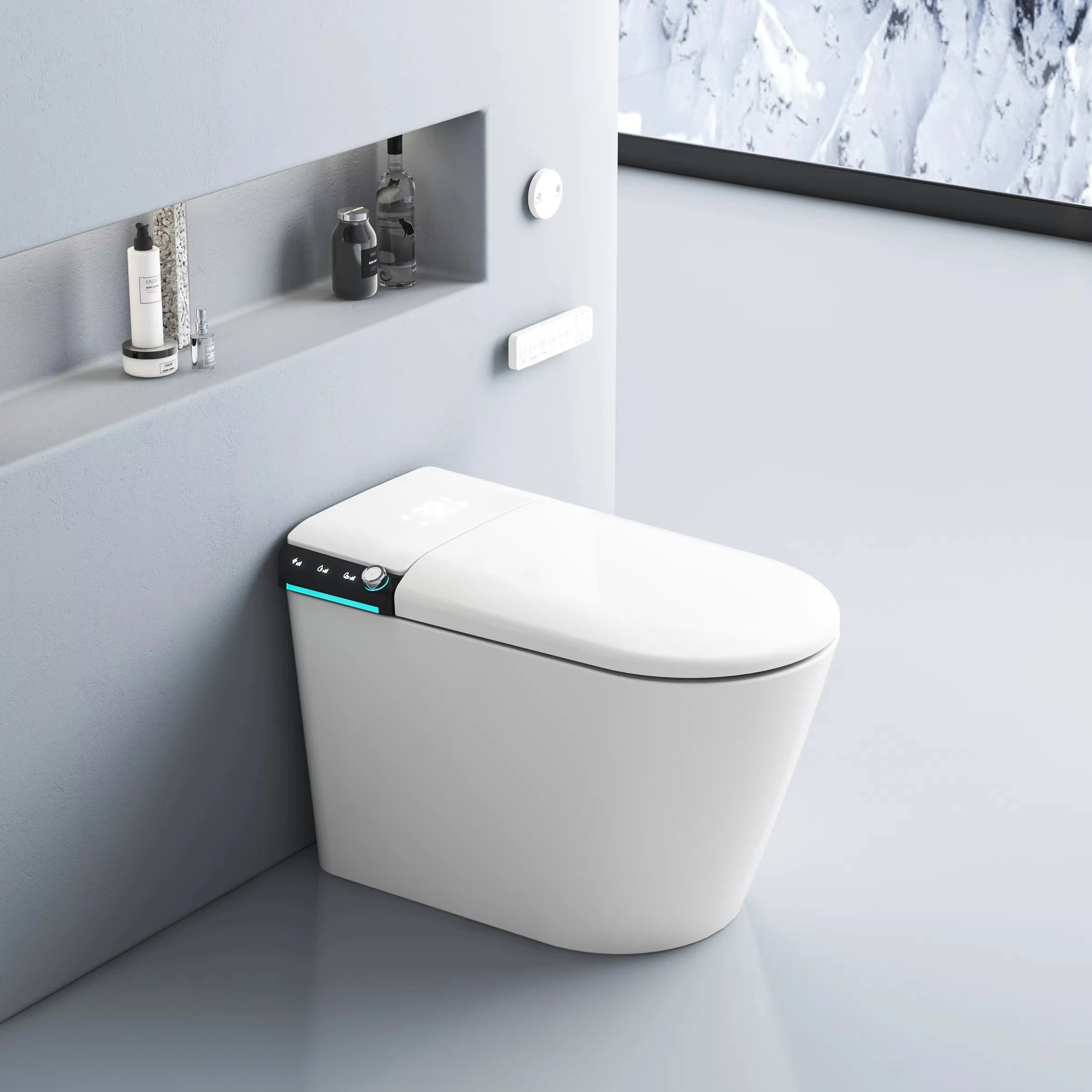 sanitary ware automatic water closet one piece toilet bowl bathroom wc intelligent smart toilet commode
