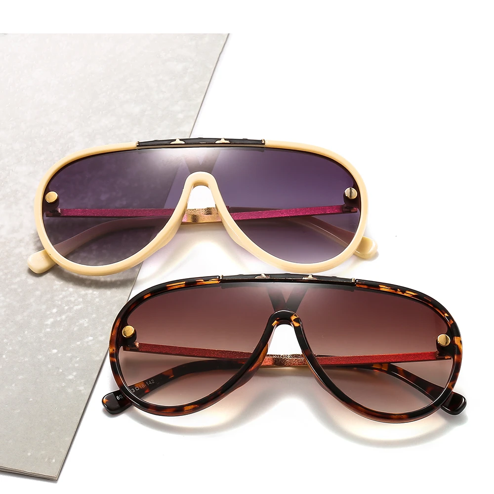Gafas круглые большие солнцезащитные очки для женщин пляжные уличные qingqing 2023 2022 пилотные женские ПУ nys современные деревянные забавные