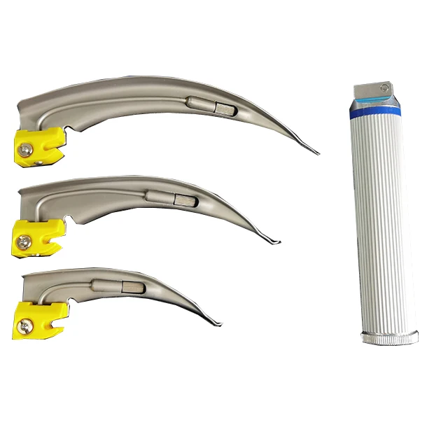 ANSHIDA disposable laryngoscope with led light bulb miller straight blade