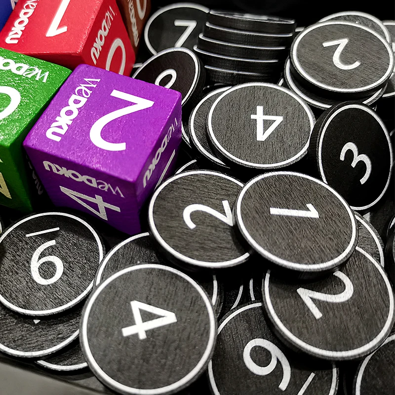 Custom Printing Board Game With Wooden Cube Pieces