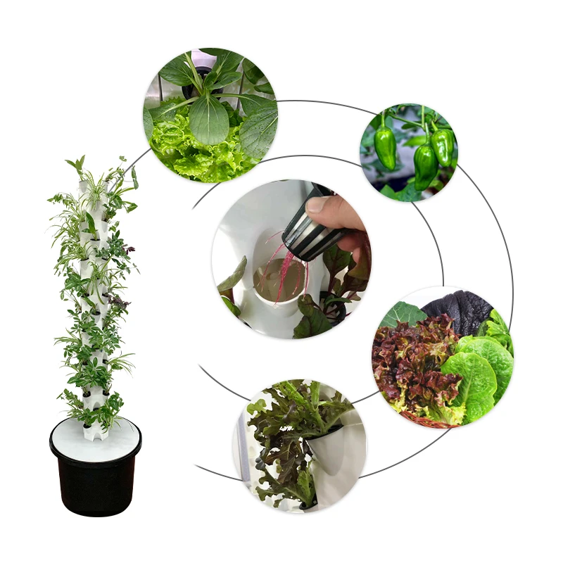 Система гидропонной посадки в виде лепестков (цельная)