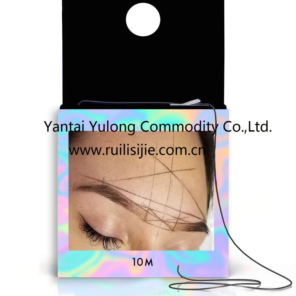 Pre Inked Mapping String Private Label  PMU Eyebrow Shaping Mapping String Microblading Supply Brow Mapping String
