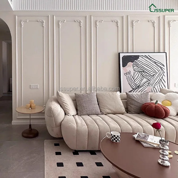 PU Artistic Wall Panel Art Wall Ornament Accessories Onlays Furniture Moldings For Decorative Material