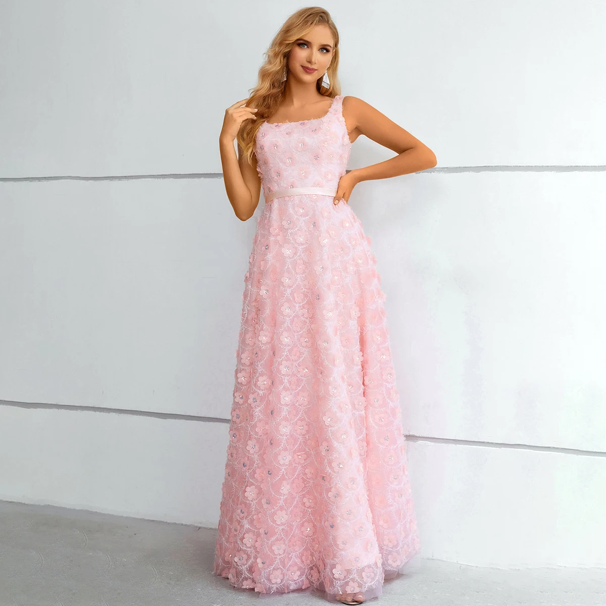 Popular promotional luxury cute beautiful velour elegant satin evening gown dress