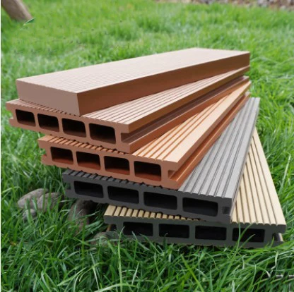 Garden tiles outdoor grooved terrace wpc decking floor composite decking anti-slip