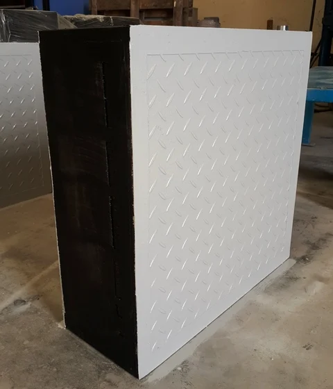 Type E2 Elastomeric Bearing pad with top & bottom checkered plate