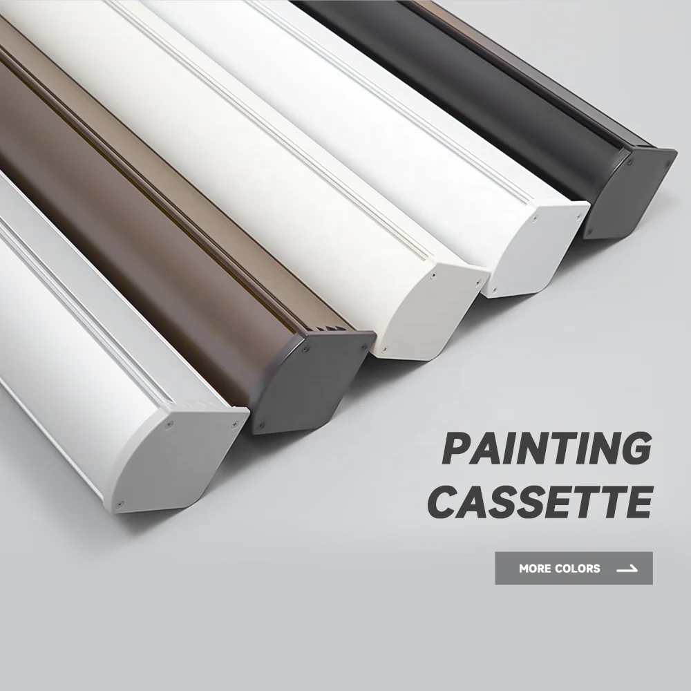 Customized Multifunction Electricity Roman Blinds Shades Motorized Blackout Custom Magnetic Remote Roman Blinds