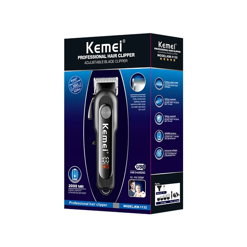 Professional hairdresser LCD digital display professional hairdresser Kemei 1132